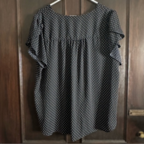 Philosophy Black and White Polka Dot Blouse - Picture 2 of 7